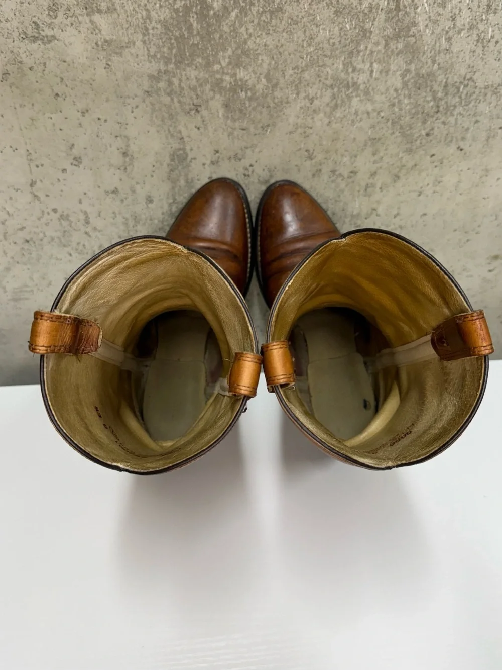 Vintage ACME Cowboy Boots Mens 8 EW Brown Leather Made USA